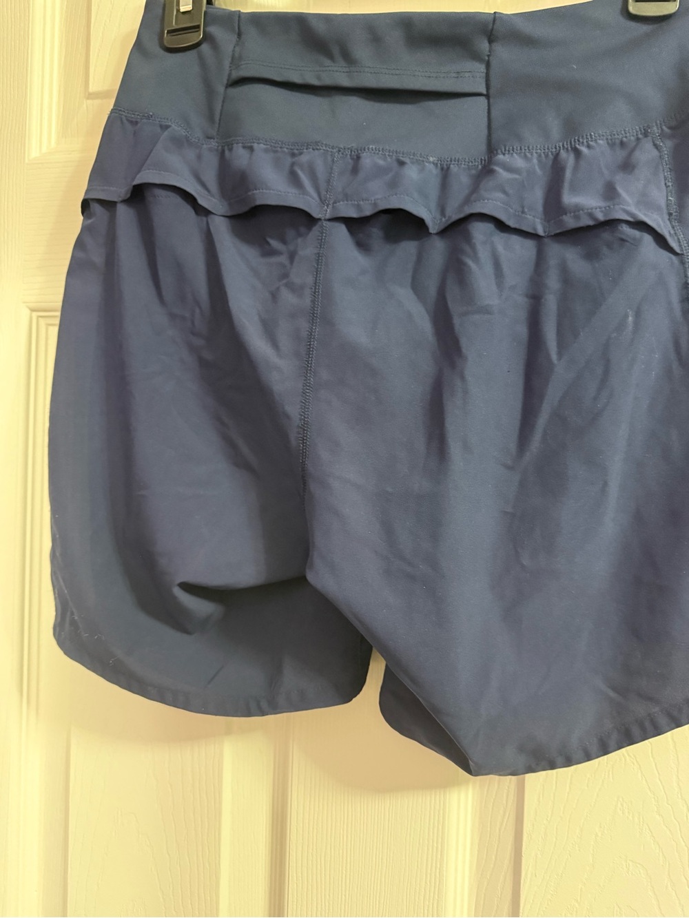 Navy Women's Athletic Shorts - Picture 3 of 4